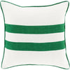 Emerald, Kelly Green, Ivory / Down Feather / 18" x 18"
