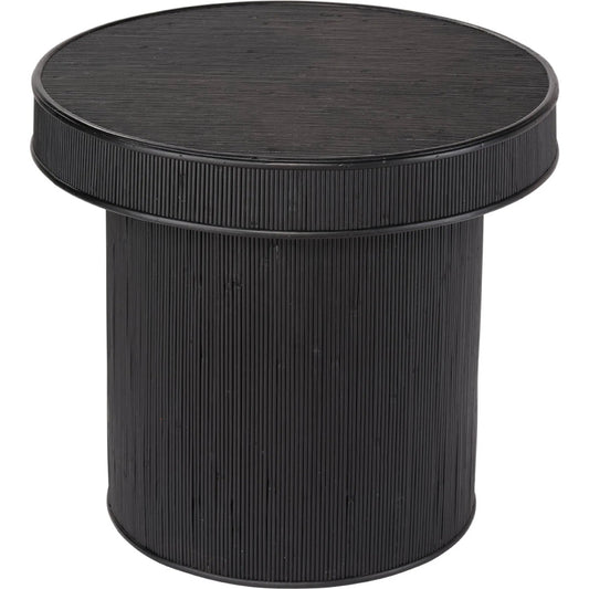 Taylor Side Table by The Livingston Collection. Made from bamboo. plywood in a unique style.