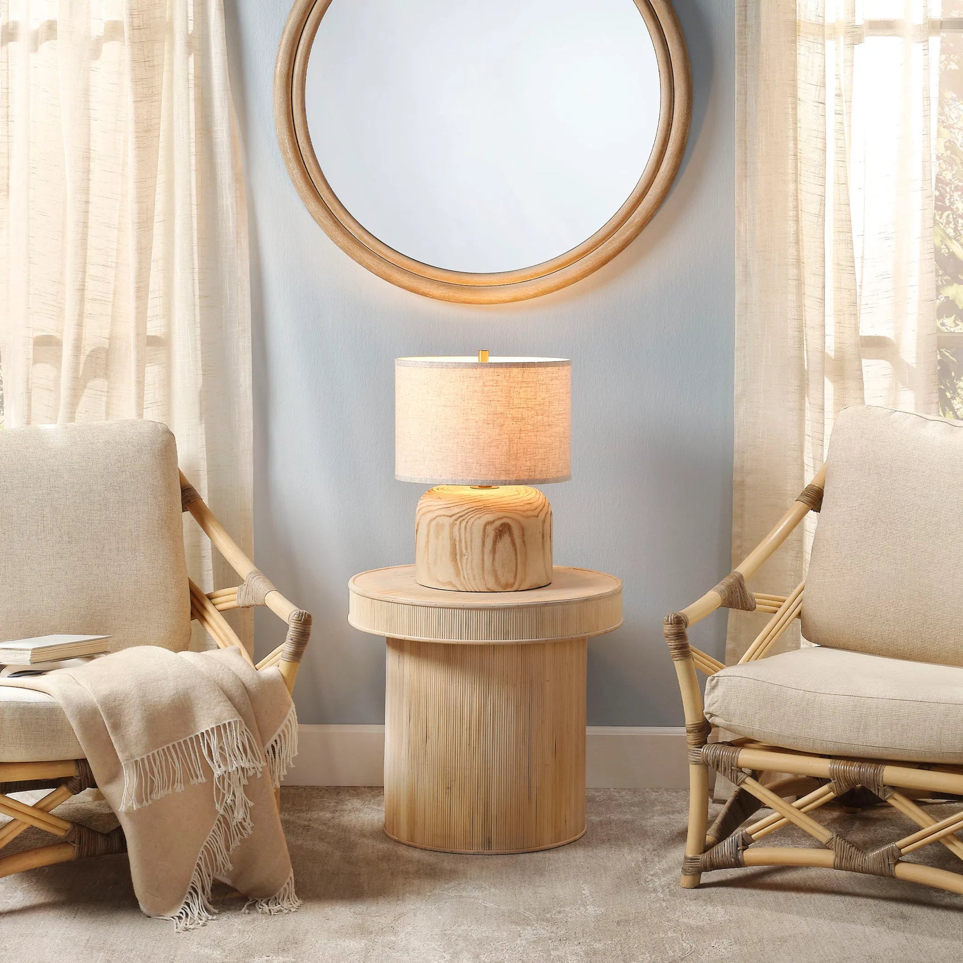 Taylor Side Table by Lifestyle by JY. Made from bamboo. plywood in a modern style.