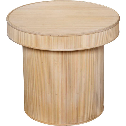 Taylor Side Table by The Livingston Collection. Made from bamboo. plywood in a unique style.