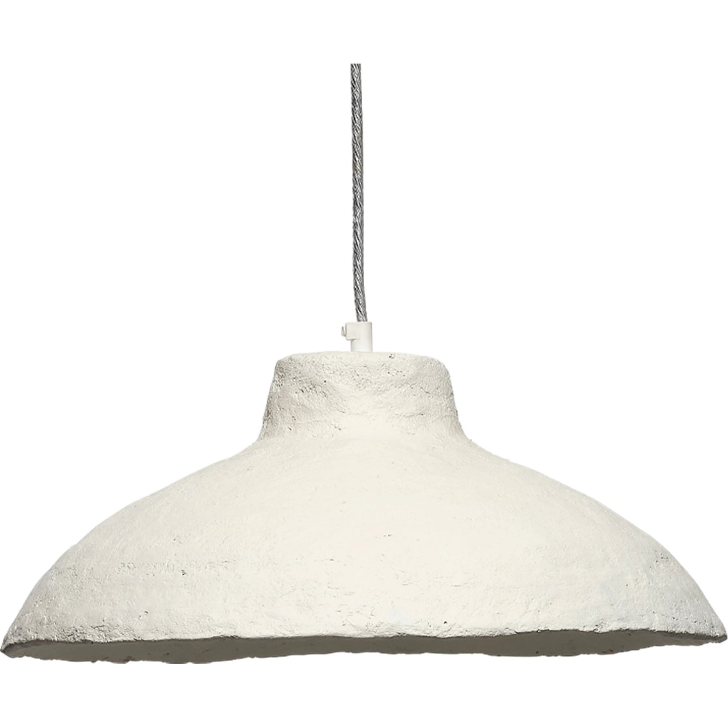 001 SI-2146439 | Primary Silo | Parchment Pendant by The Livingston Collection in off white. Made from paper mache in a modern style.