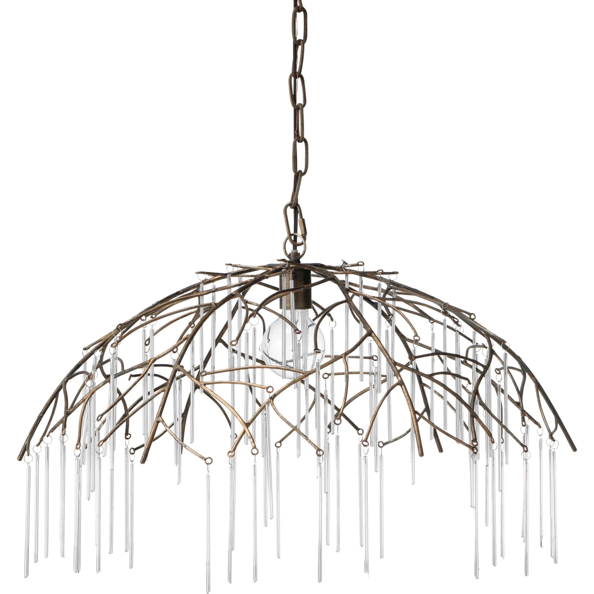 Vine Pendant by Lifestyle by JY in antique brass. Made from metal in a modern style.