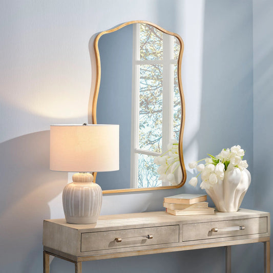 Aurora Wall Mirror by The Livingston Collection. Made from metal: iron, mdf, mirror in a unique style.