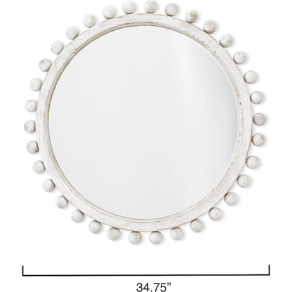 Brighton Mirror by The Livingston Collection. Made from wood in a coastal style.
