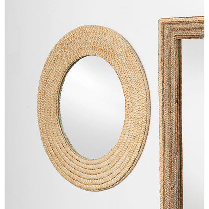 Meadow Mirror by Lifestyle by JY in natural seagrass. Made from seagrass, mirror in a coastal style.