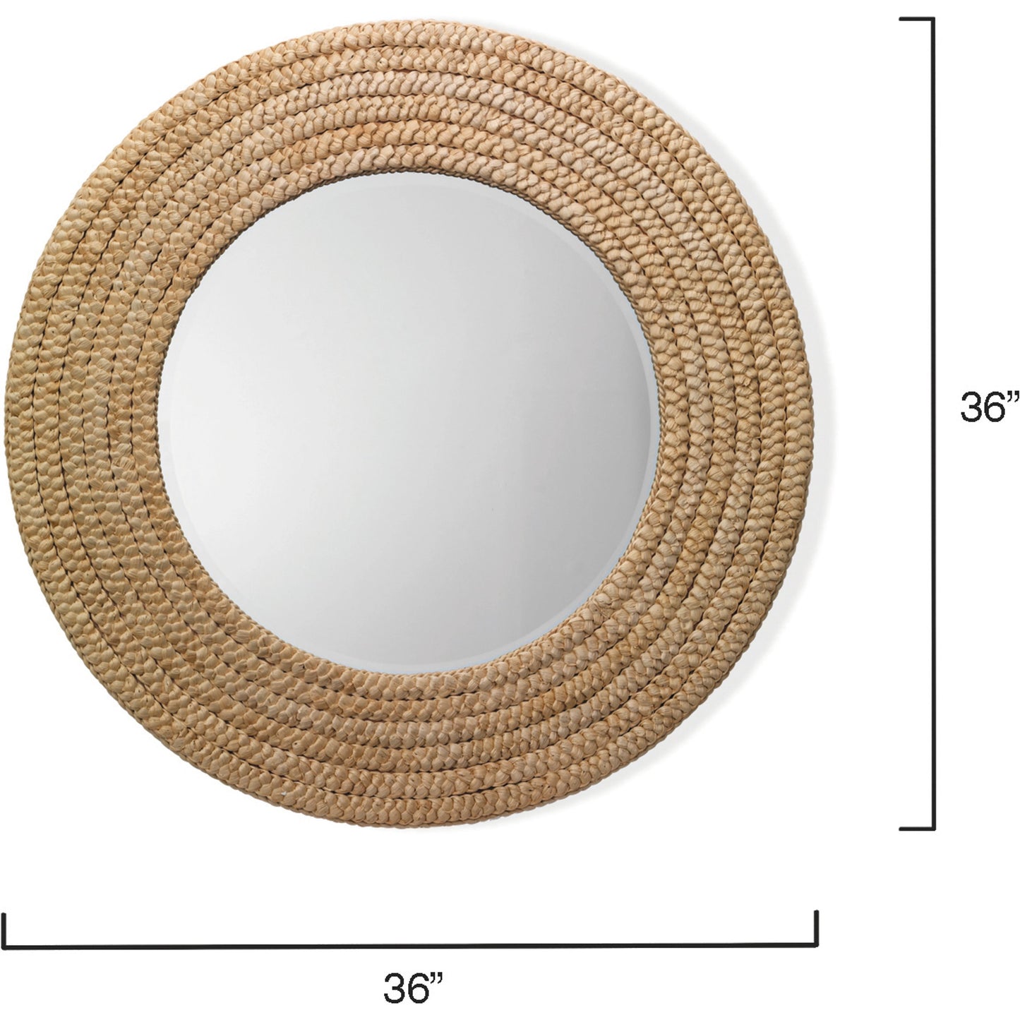 002 SR-867159 | Additional Silo | Meadow Mirror by Lifestyle by JY in natural seagrass. Made from seagrass, mirror in a coastal style.