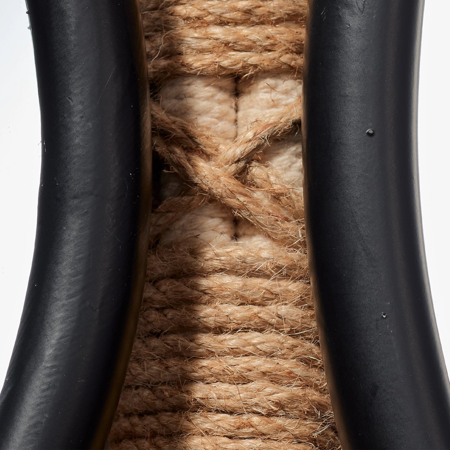 003 SI-1961266 | Closeup | Milo Decorative Mirror by Lifestyle by JY. Made from jute rope, metal, glass in a modern style.