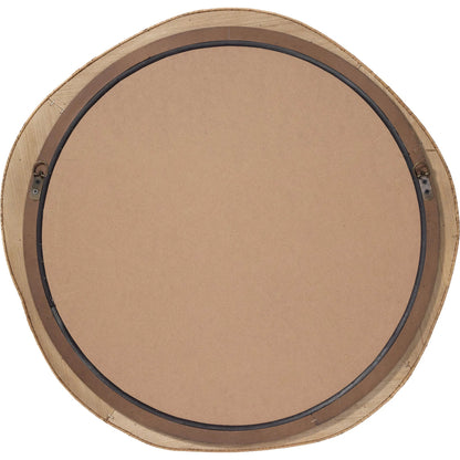 River Organic Mirror by Jamie Young in beige, cream rattan, wood. Made from wood in a eclectic & global style.