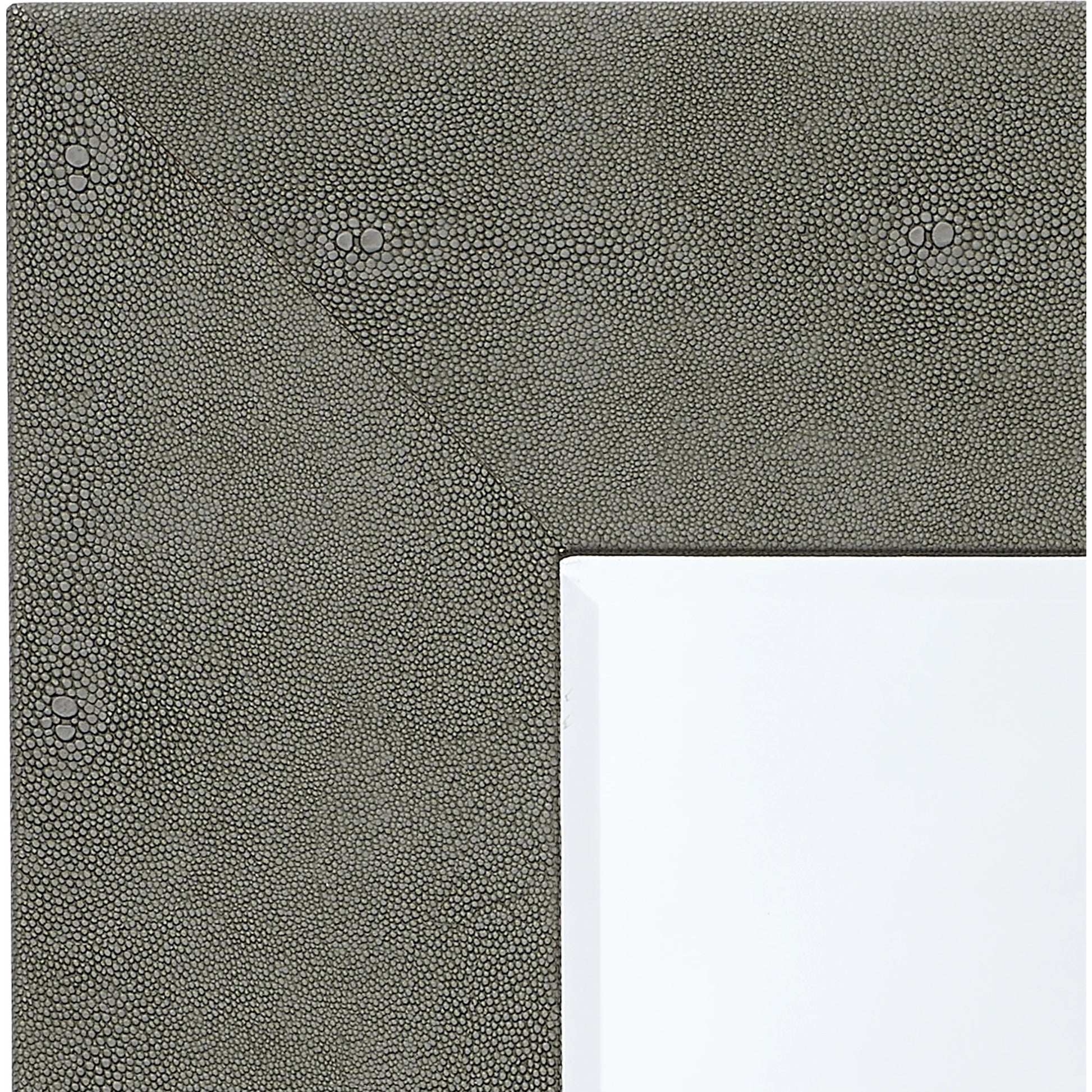 Structure Rectangle Mirror by Lifestyle by JY. Made from faux shagreen and glass in a modern style.
