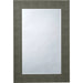 Structure Rectangle Mirror by Lifestyle by JY. Made from faux shagreen and glass in a modern style.