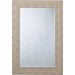 Structure Rectangle Mirror by Lifestyle by JY. Made from faux shagreen and glass in a modern style.