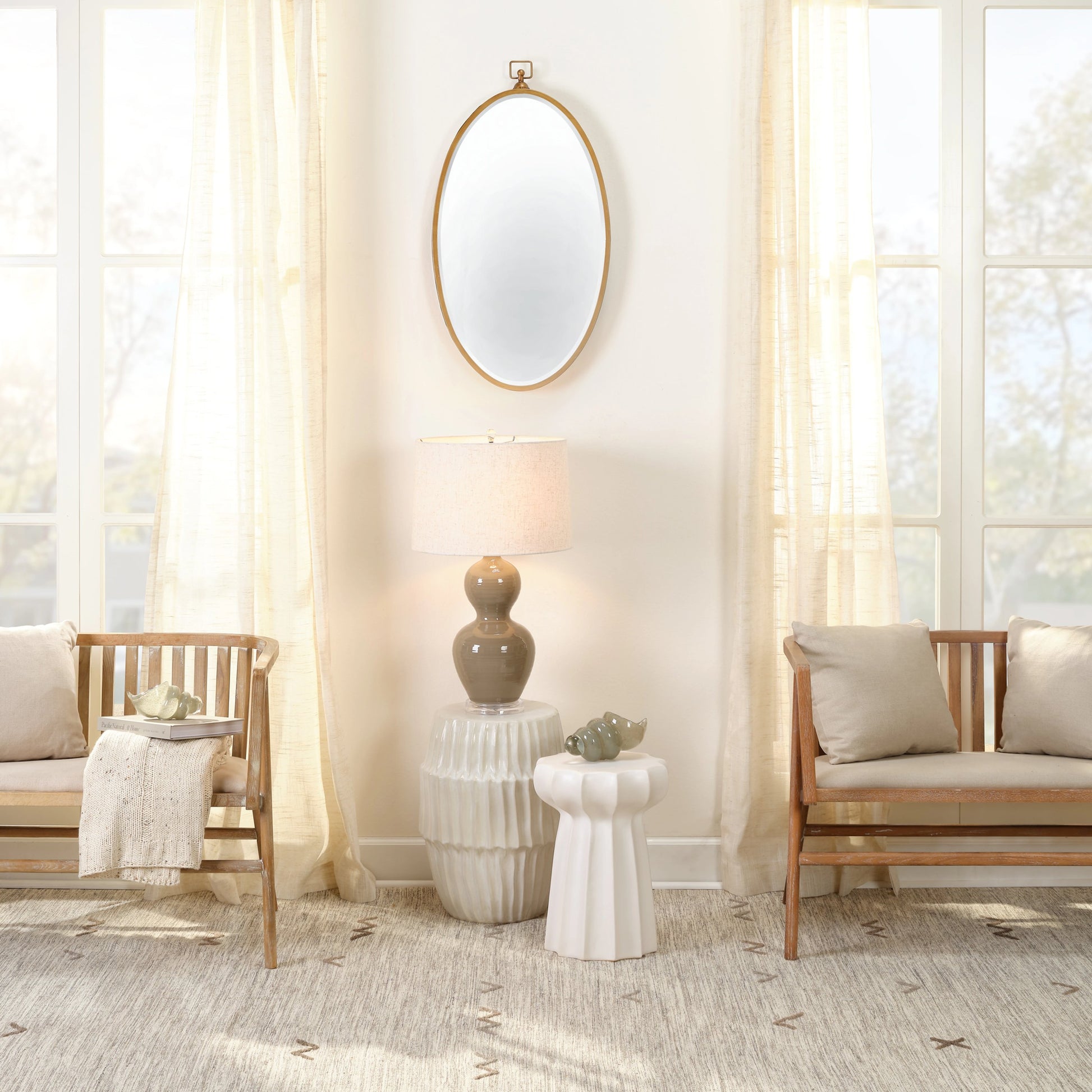 Wade Mirror by Lifestyle by JY. Made from unique in a transitional style.