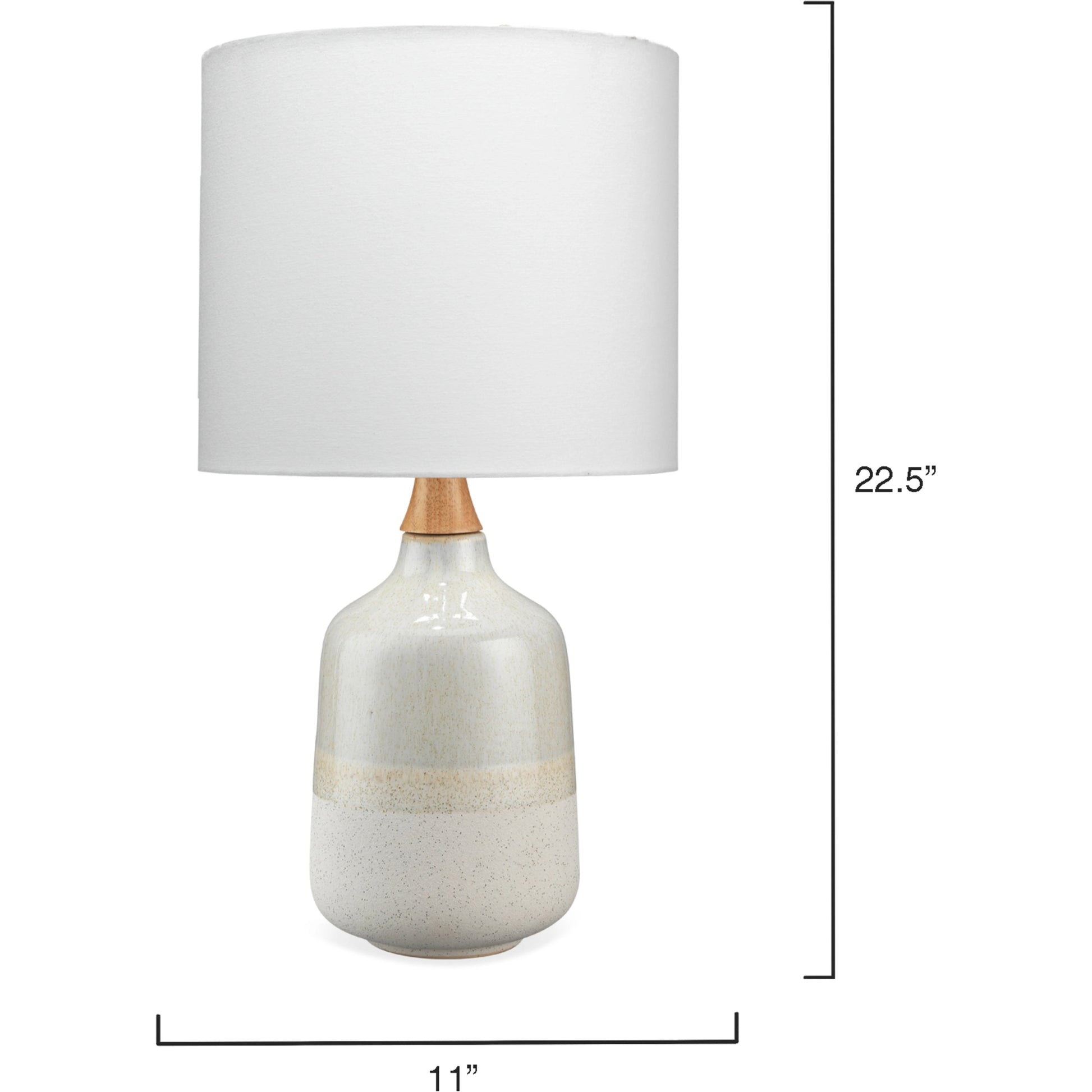 Alice Table Lamp by The Livingston Collection in cream, light blue. Made from ceramic, rubber wood in a transitional style.