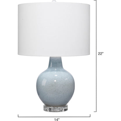 Aubrey Table Lamp by Lifestyle by JY in blue. Made from ceramic in a modern style.