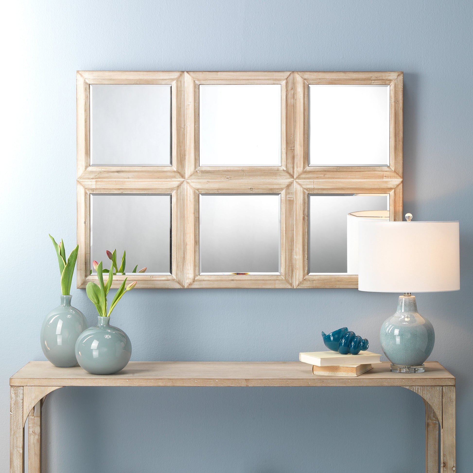 Aubrey Table Lamp by Lifestyle by JY in blue. Made from ceramic in a modern style.