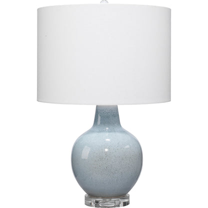Aubrey Table Lamp by Lifestyle by JY in blue. Made from ceramic in a modern style.