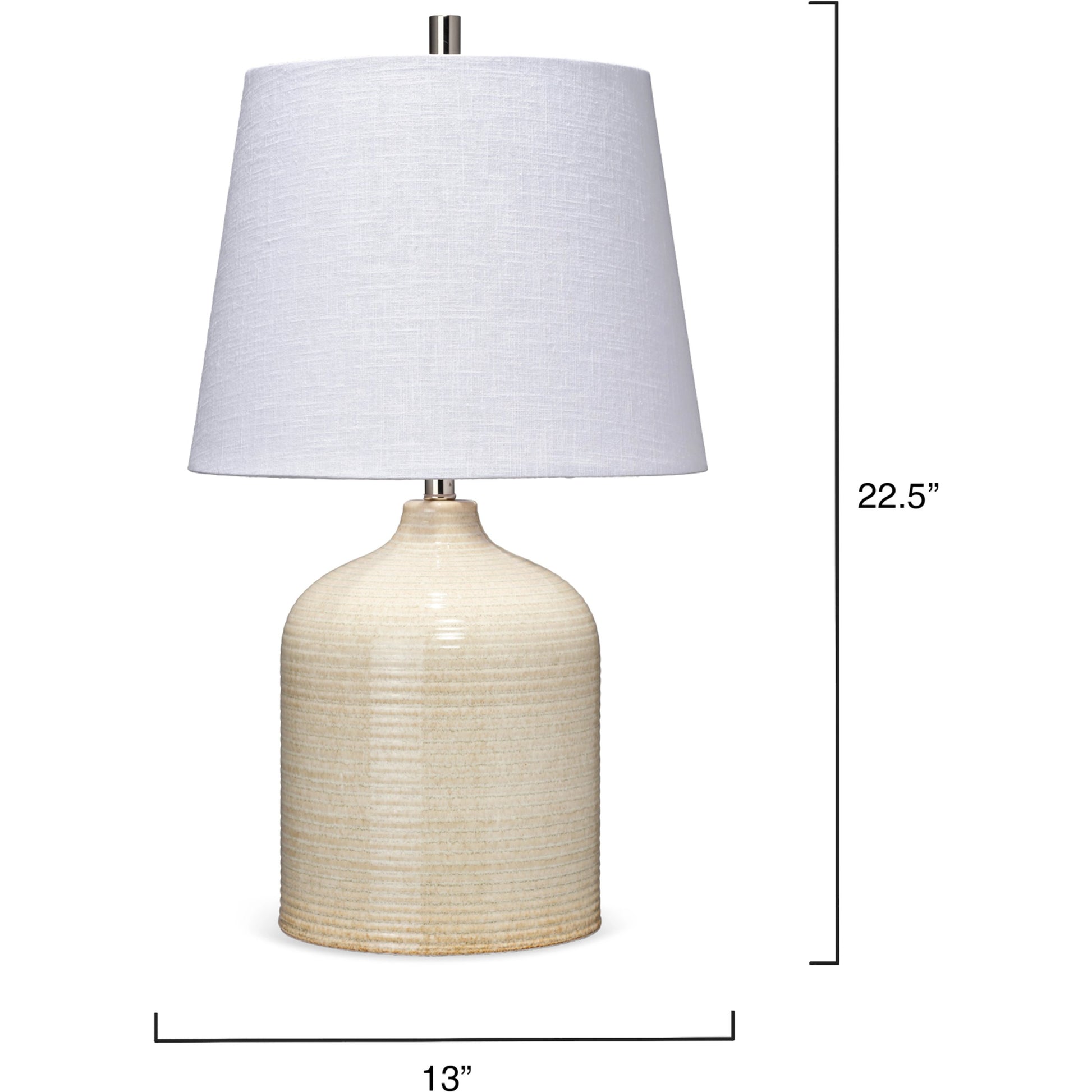 Au Lait Table Lamp by Lifestyle by JY in taupe. Made from ceramic in a modern style.