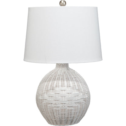 Cape Table Lamp by Lifestyle by JY. Made from rattan in a cottage & farmhouse style.
