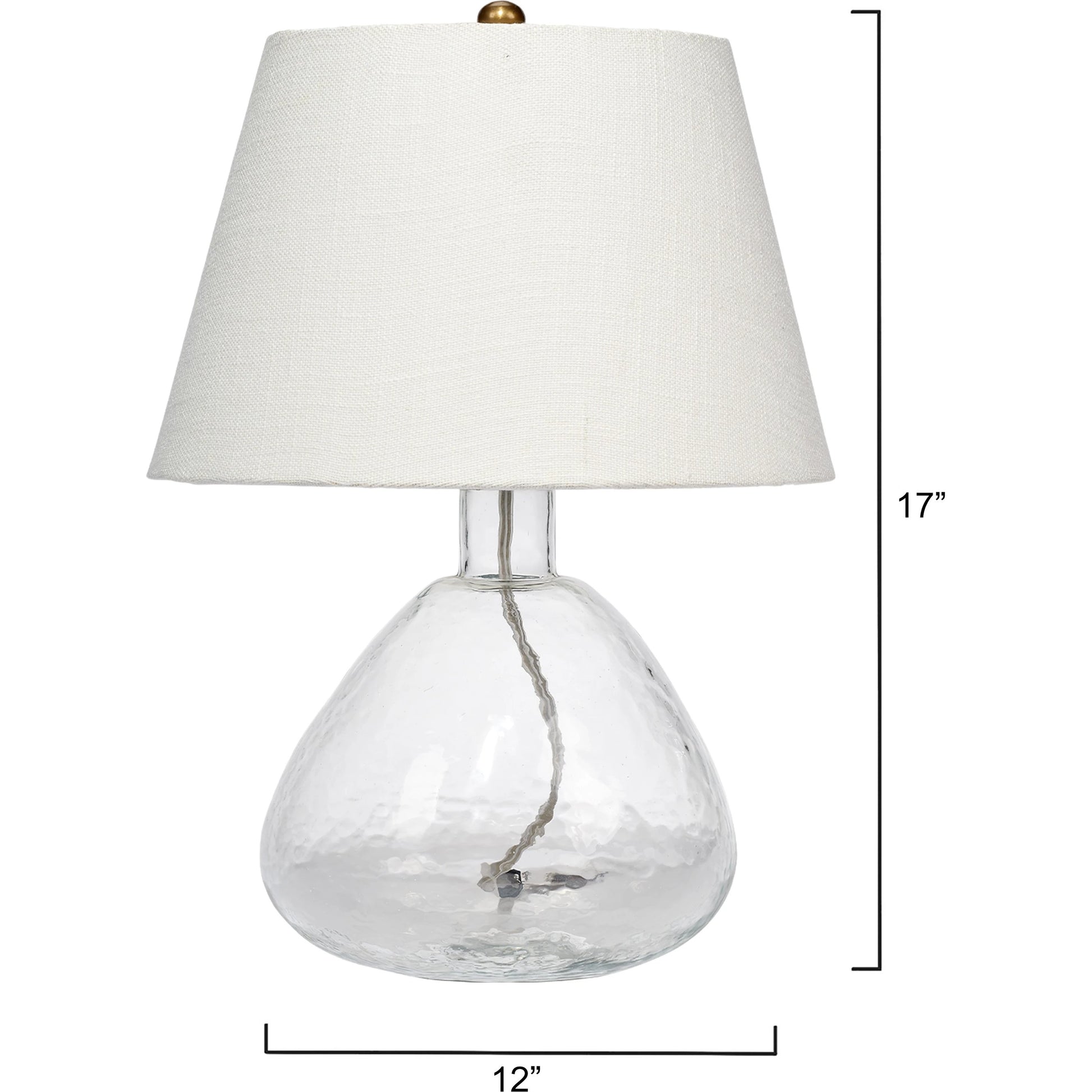 Demi Table Lamp by Lifestyle by JY. Made from glass in a modern style.