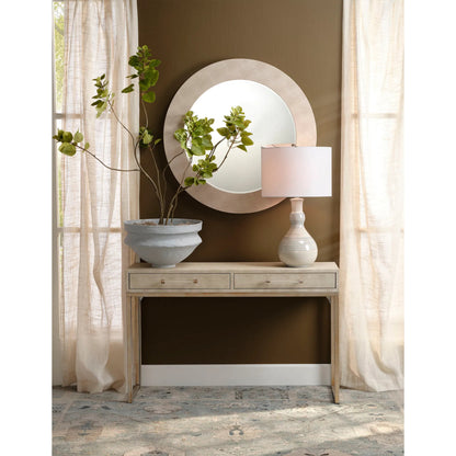 Droplet Striped Blue Table Lamp by Jamie Young in blue, white glaze. Made from ceramic in a coastal style.