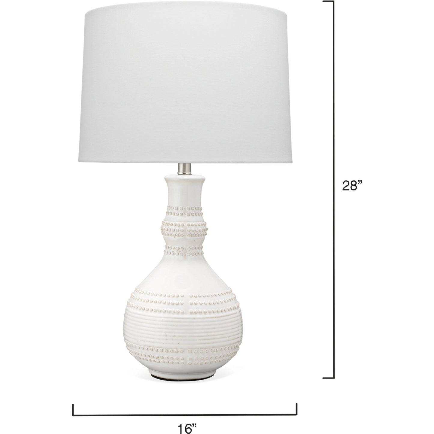002 SR-867120 | Additional Silo | Droplet White Table Lamp by Jamie Young in white. Made from ceramic in a coastal style.