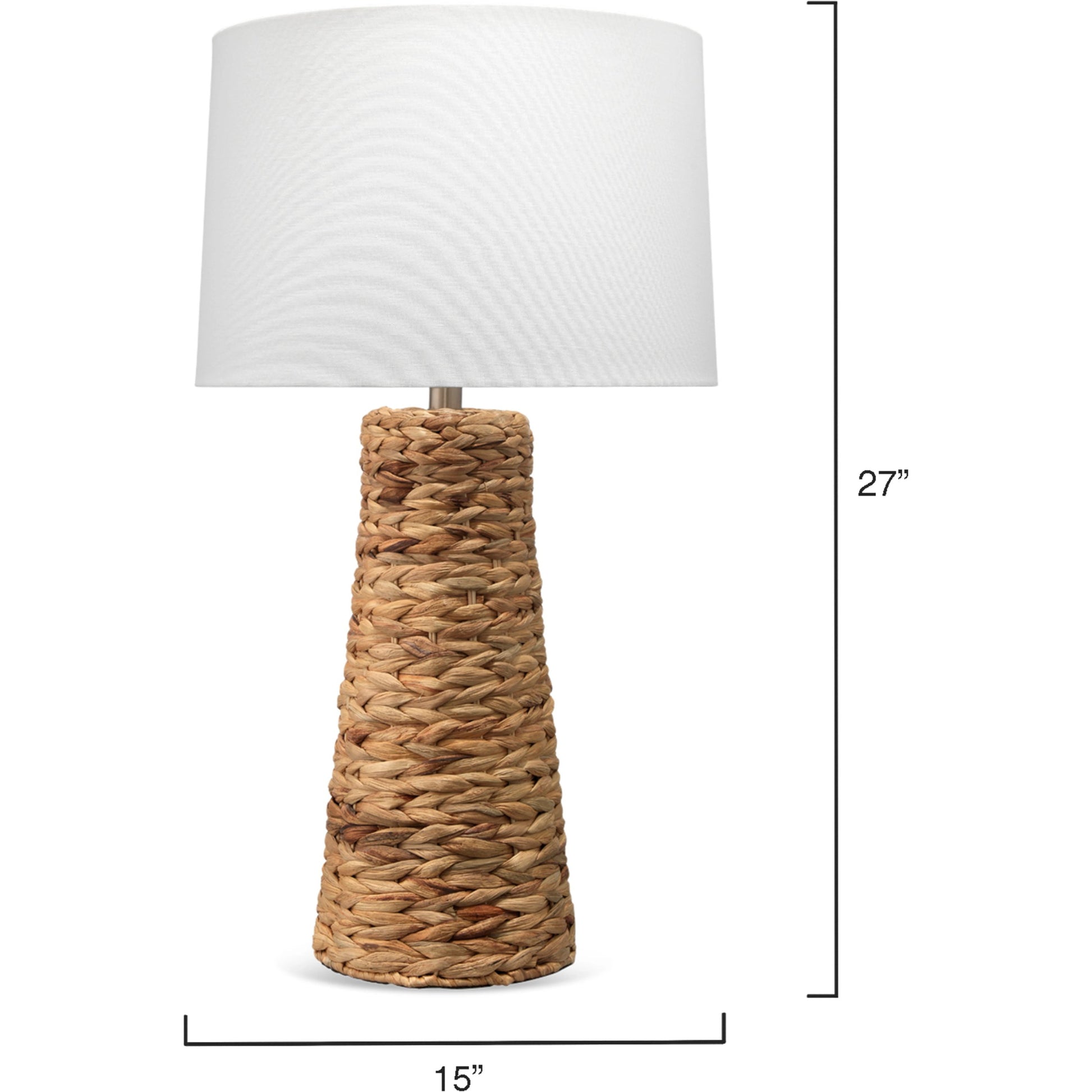 Haven Table Lamp by Lifestyle by JY in natural seagrass. Made from seagrass in a coastal style.