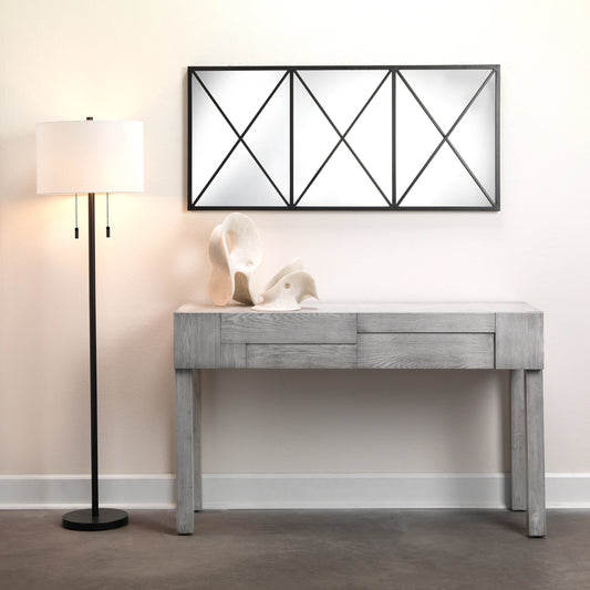 Lincoln Floor Lamp by The Livingston Collection. Made from metal in a modern style.