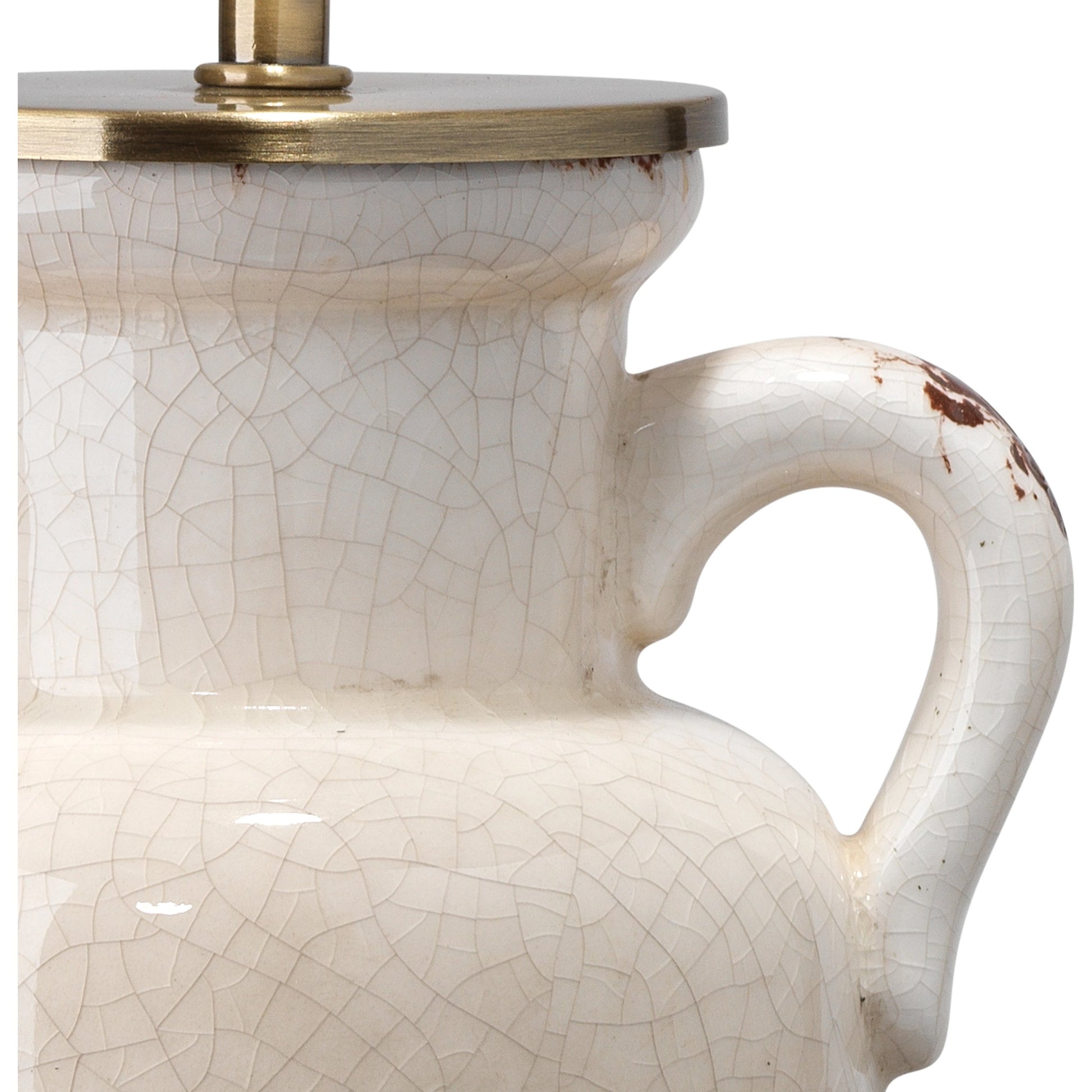 Piper Table Lamp by Lifestyle by JY in cream. Made from ceramic in a cottage & farmhouse style.