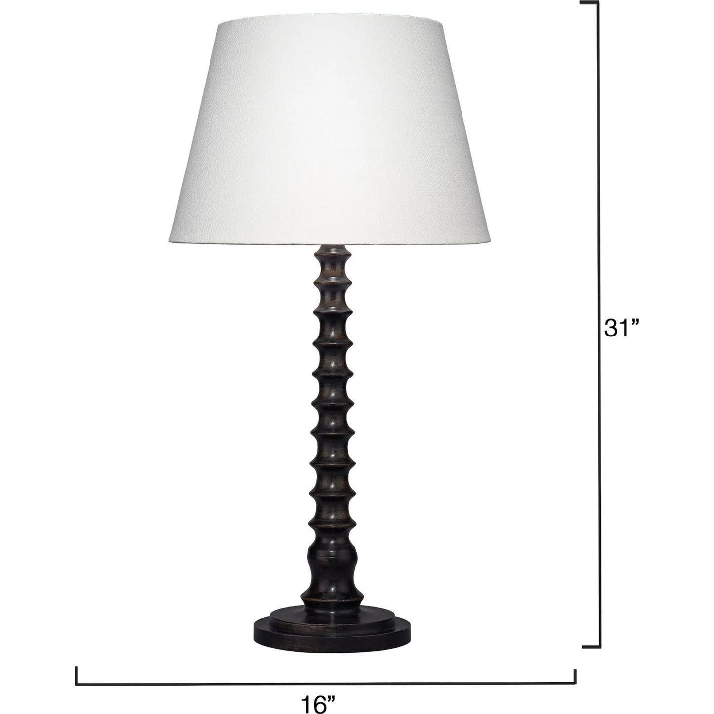 003 SI-2249092 | Additional Silo | Revolution Table Lamp by Jamie Young. Made from mango wood in a traditional style.