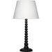 Revolution Table Lamp by Jamie Young. Made from mango wood in a traditional style.