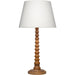 Revolution Table Lamp by Jamie Young. Made from mango wood in a traditional style.