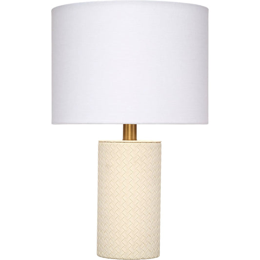 Roman Table Lamp by The Livingston Collection. Made from polyresin, leather in a unique style.