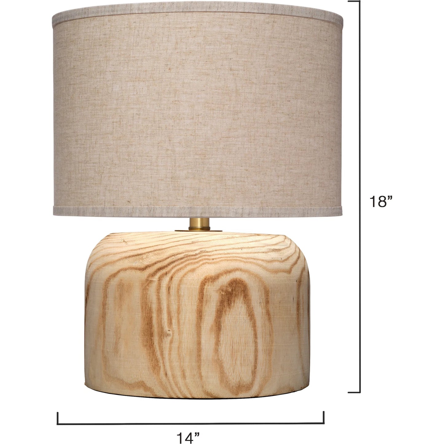 002 SI-2320418 | Additional Silo | Timber Table Lamp by Jamie Young in natural and natural paulownia wood. Made from paulownia wood in a transitional style.