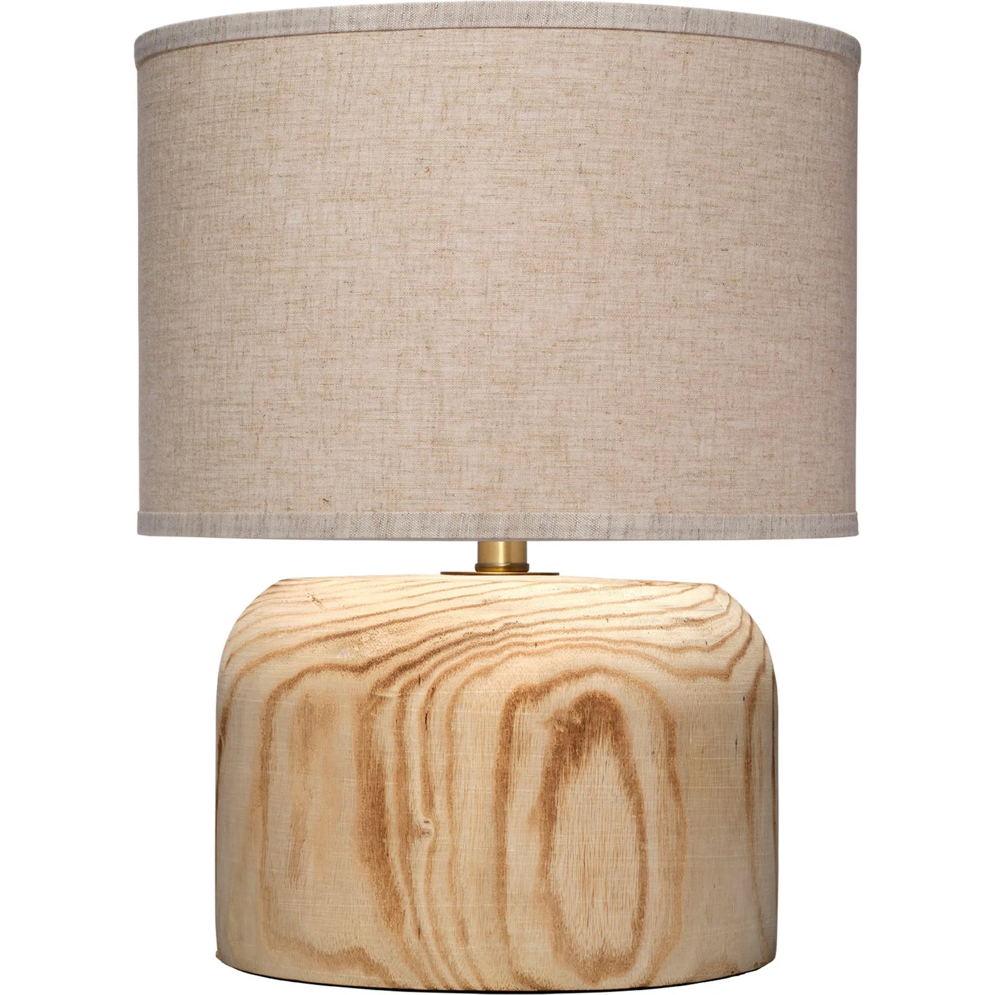 Timber Table Lamp by Jamie Young in natural and natural paulownia wood. Made from paulownia wood in a transitional style.