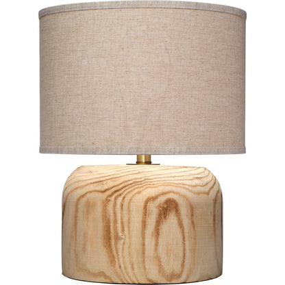 Timber Table Lamp by Jamie Young in natural and natural paulownia wood. Made from paulownia wood in a transitional style.