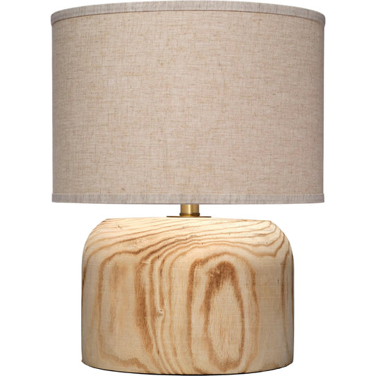 Timber Table Lamp by The Livingston Collection in natural and natural paulownia wood. Made from paulownia wood in a unique style.