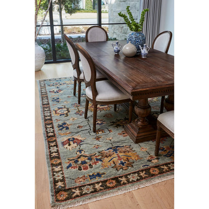 Carrington Traditional Oriental Rug - 6503F by Feizy in gray, gold, red. Made from wool in a unique style.