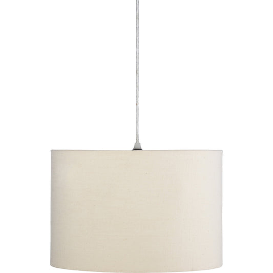 Lonsdale Ceiling Light - 25094 by Surya in off-white and powder coatedtranslucent. Made from cotton, fabric, metal in a traditional style.