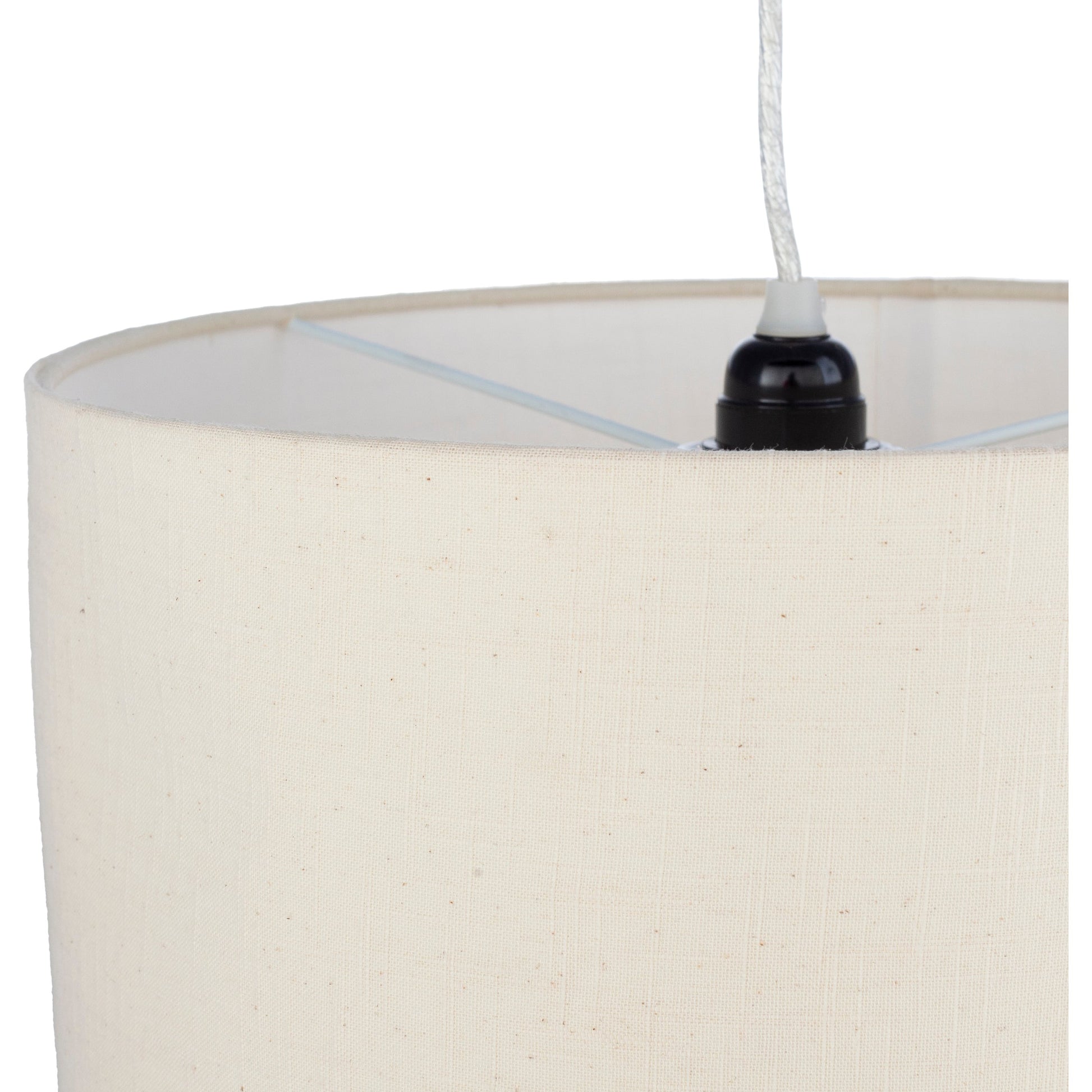 Lonsdale Ceiling Light - 25094 by Surya in translucent, cream, white, ivory and powder coatedtranslucent. Made from cotton, fabric, metal in a traditional style.