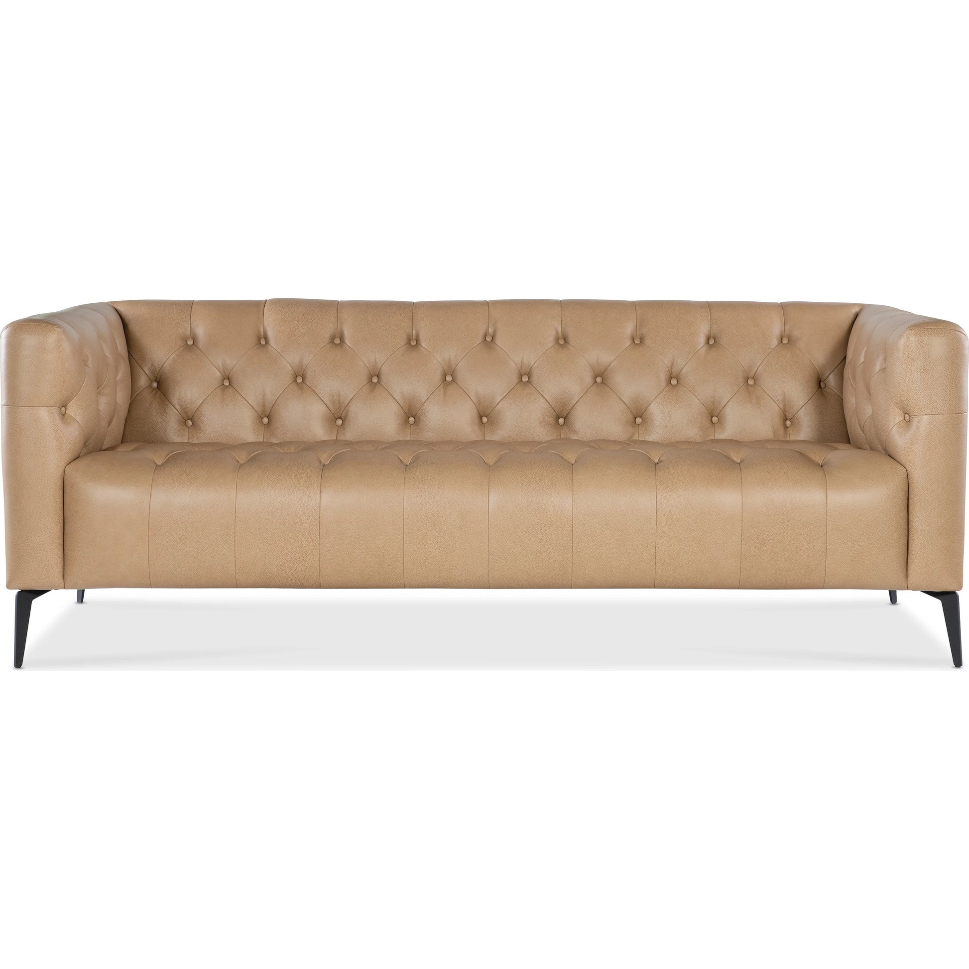 Nicolla Stationary Sofa by Hooker Furniture in matte black. Made from unique in a traditional style.