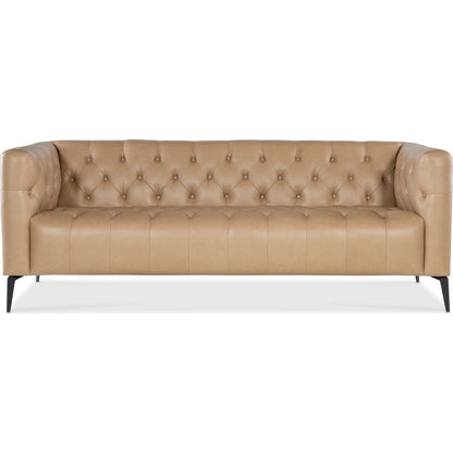 Nicolla Stationary Sofa by Hooker Furniture in matte black. Made from unique in a traditional style.