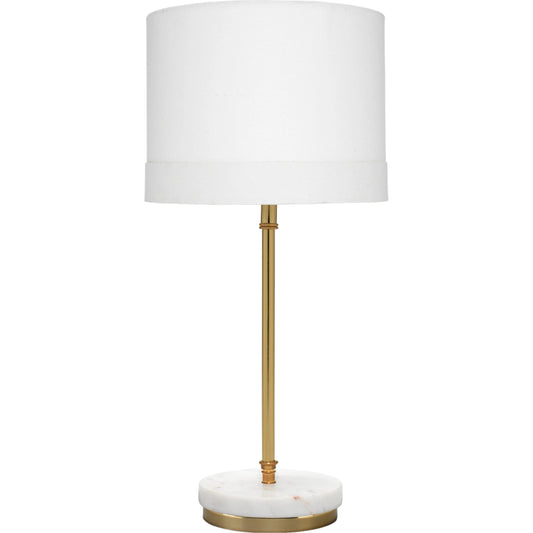 Grace Table Lamp by The Livingston Collection in white marble, antique brass metal. Made from metal, marble in a transitional style.