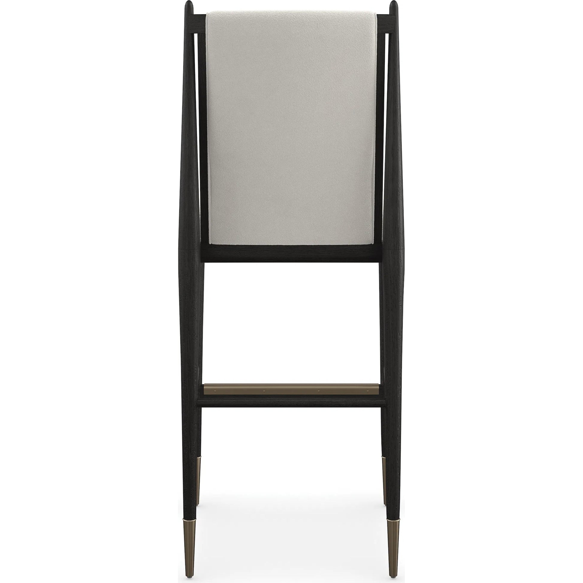 Unity Light Bar Stool by Caracole. Made from oak in a unique style.