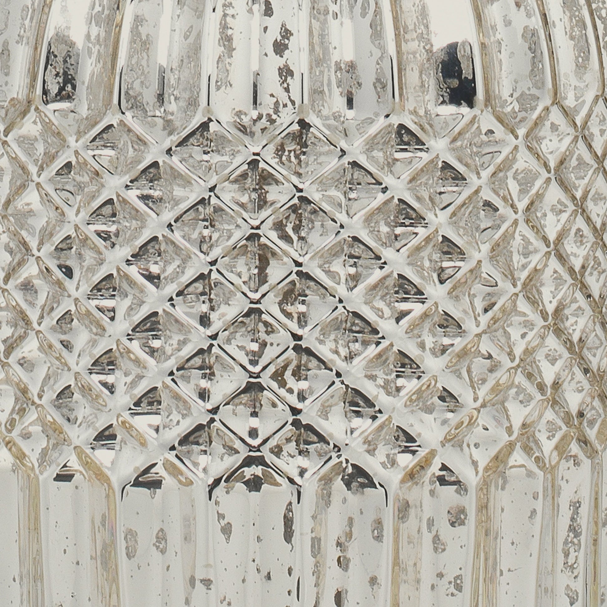 Isla Table Lamp by Lifestyle by JY in silver mercury glass. Made from silver mercury glass in a modern style.