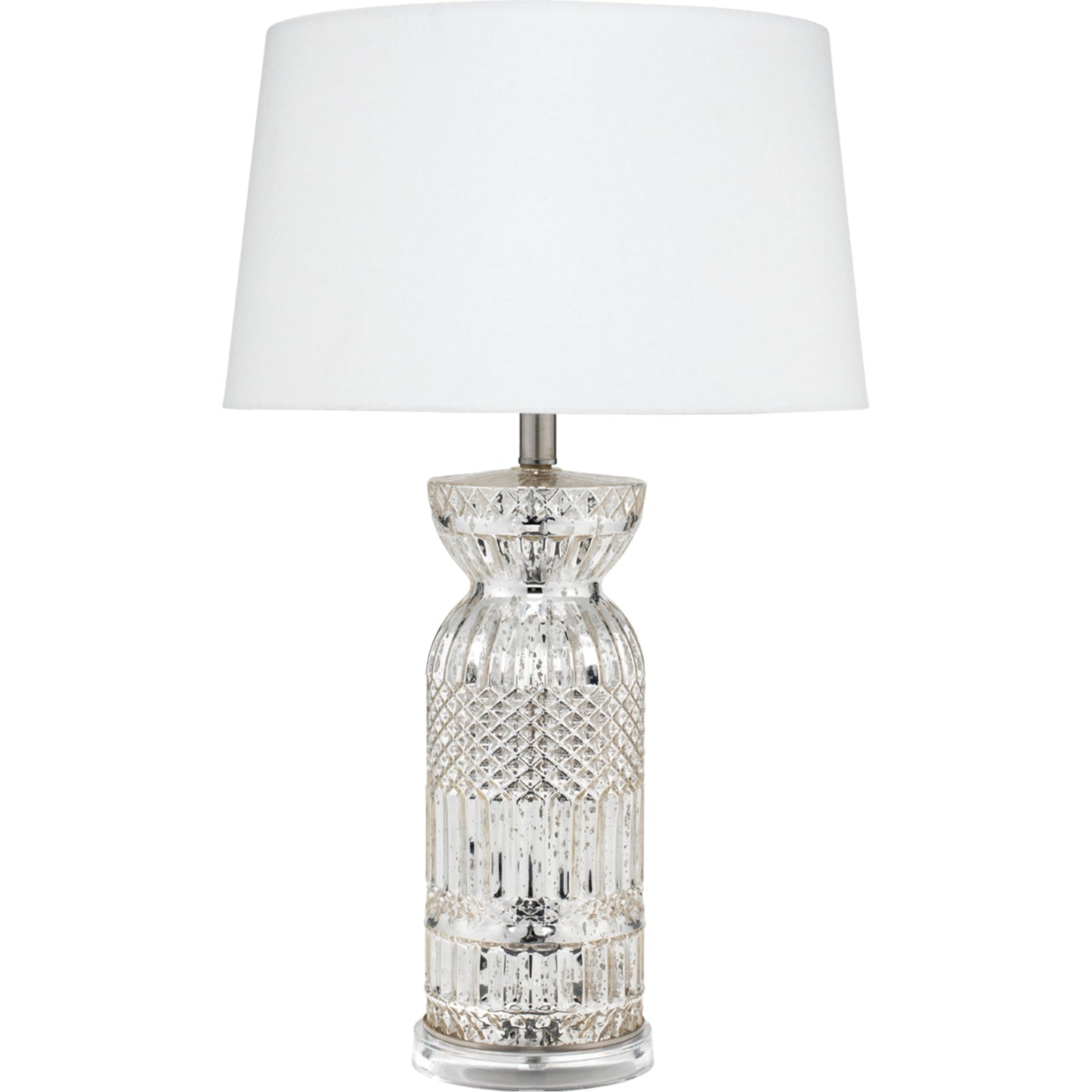 001 SR-819667 | Additional Silo | Isla Table Lamp by Lifestyle by JY in silver mercury glass. Made from silver mercury glass in a modern style.