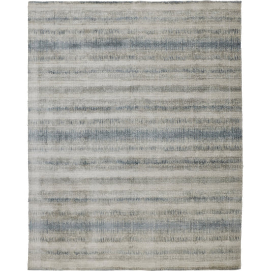 Mackay Transitional Stripes Rug - 8824F by Feizy. Made from viscose, wool in a unique style.
