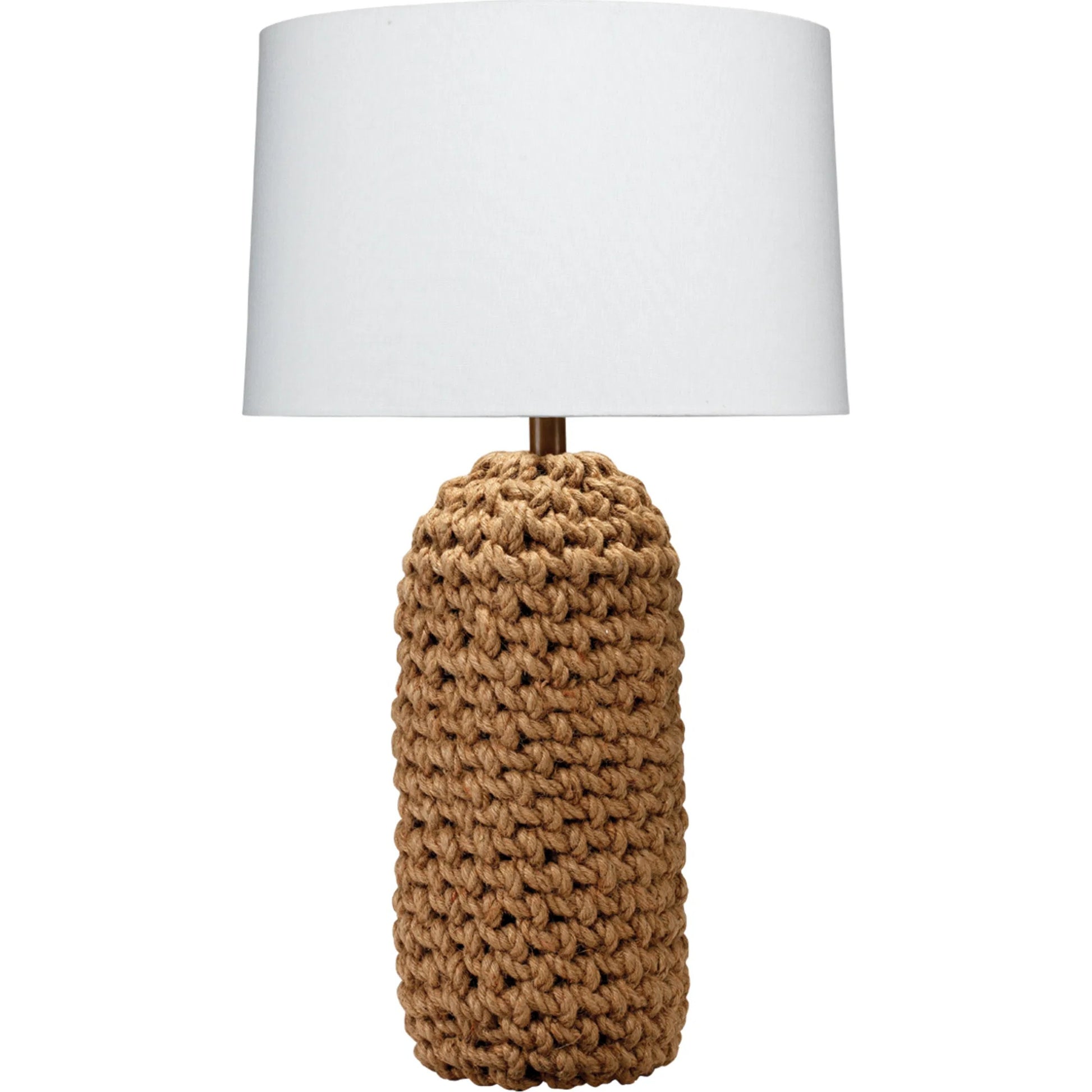 Lawrence Table Lamp by Lifestyle by JY in natural rope. Made from rope, linen in a coastal style.
