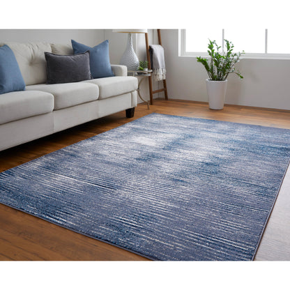 Indio Gradient & Rug - 39GXF by Feizy in blue, gray, ivory. Made from unique in a unique style.