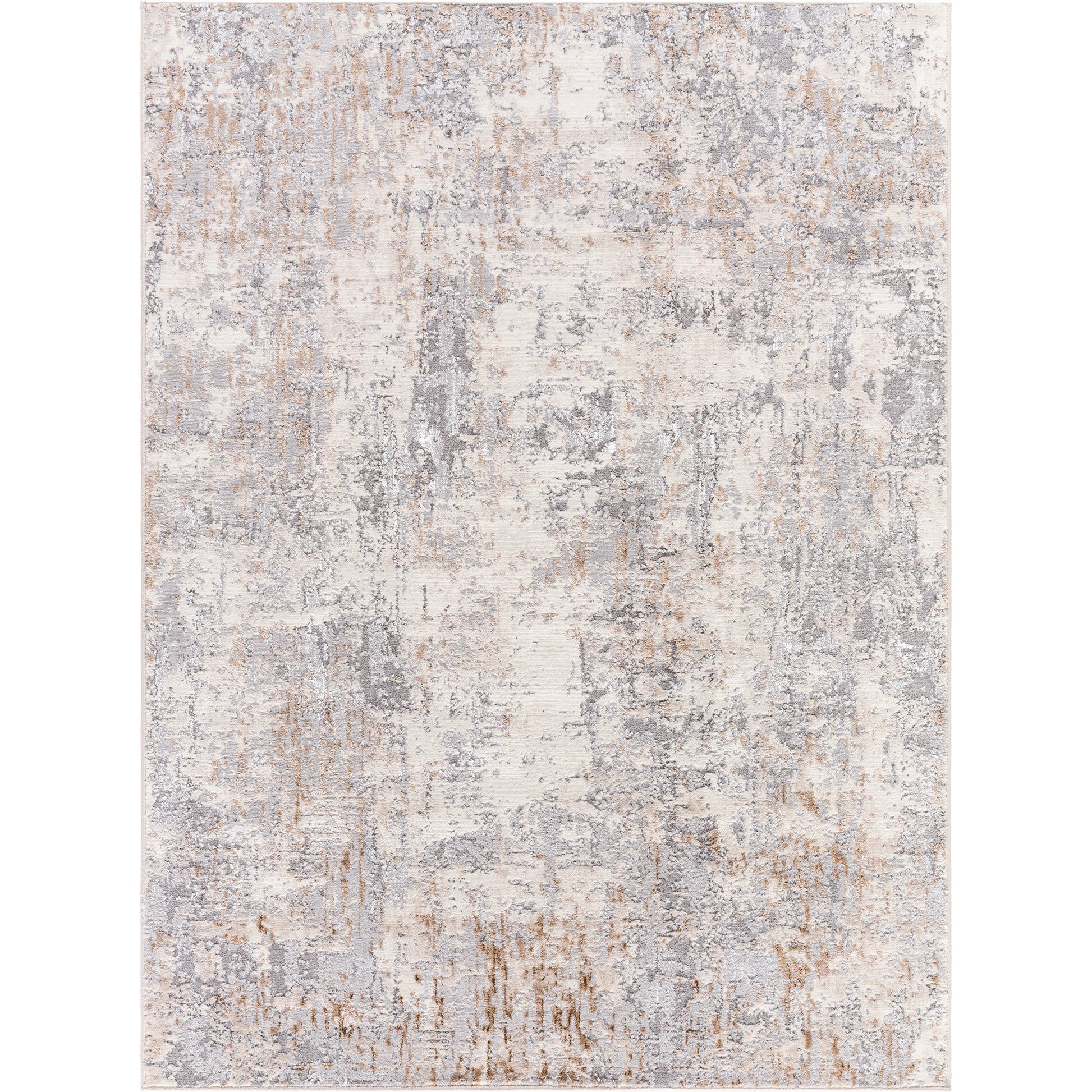 Lustro Rug - 536959 by Livabliss in light silver, silver, ash, metallic - silver. Made from polypropylene, polyester in a unique style.