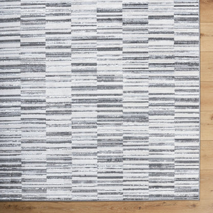 Lustro LSR-2331 Rug by Livabliss in ivory, light beige, gray, charcoal, black. Made from polypropylene, polyester in a unique style.